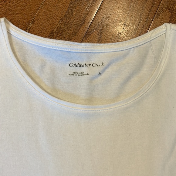 Coldwater Creek White T-shirt - Picture 2 of 5